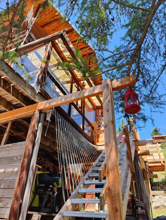 Chalet Ailleurs Appartement A Molines En Queyras Exterior foto